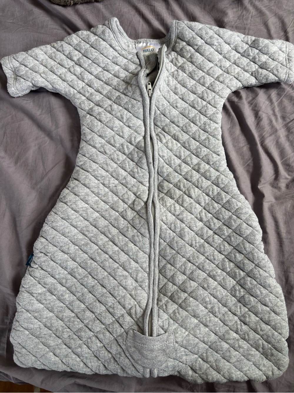 HALO SleepSack Easy Transition- Gray Quilted Baby Sleep Sack